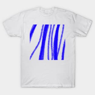 blue watercolor abstract texture pattern T-Shirt